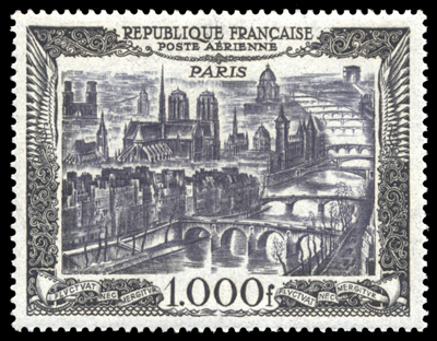 1000 Francs Noir Vue de Paris Luxe
