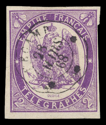 2 francs violet , très frais TTB