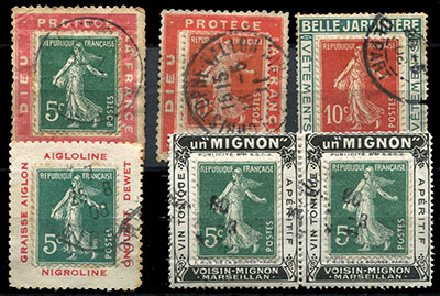6 porte timbres TB