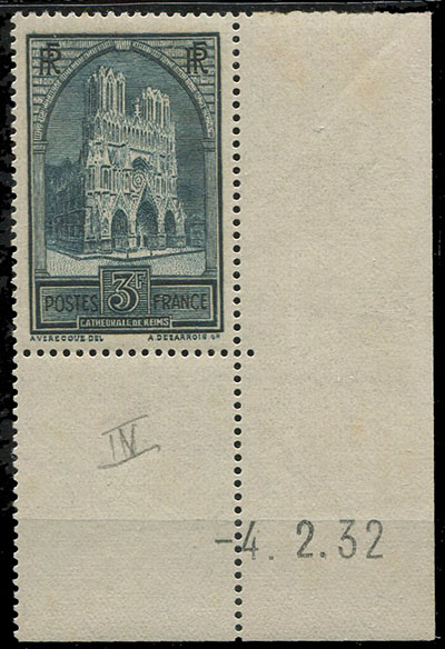 3 francs cathédrale de Reims type 4 TTB