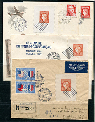 Centenaire du timbres poste 1849-1949 TTB