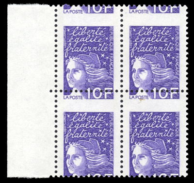 10 francs violet Marianne de Luquet Piquage à cheval TTB