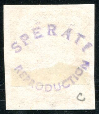 N°0007 - Faux 1 franc vermillon SPERATI signature au verso rare TTB – Image 2