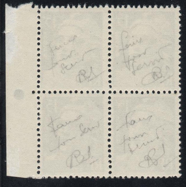 N°0886e** Bloc de 4 du 15frs faux Gandon pour servir TTB – Image 2